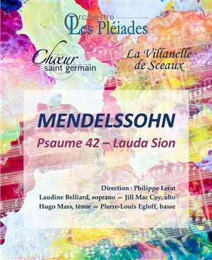 Affiche de Mendelssohn - Psaume 42 Lauda Sion