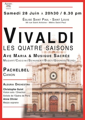 Affiche de Vivaldi : Les Quatre Saisons / Les plus beaux Ave Maria / Canon de Pachelbel