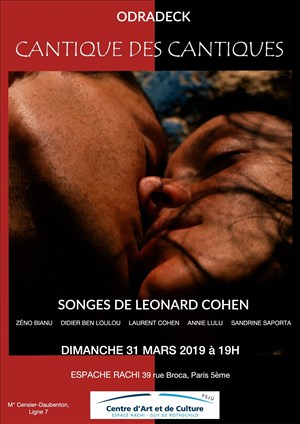 Affiche de Cantique des cantiques, Songes de Leonard Cohen
