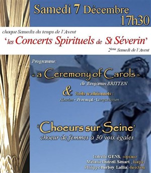 Affiche de A Ceremony of Carols & Noëls traditionnels: Alsacien - Provençal - Languedocien...