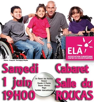 Affiche de Soirée cabaret au profit de l'association ELA