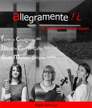 Affiche de Allegramente : Trio pour alto, flûtes à bec et guitare