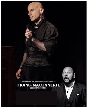 Affiche de Conférence sur la franc-maçonnerie | avec Dieudonné