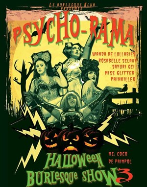 Affiche de Halloween Burlesque Show - Psycho Rama