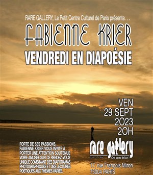 Affiche de Fabienne Krier ou un Vendredi en diapoesie