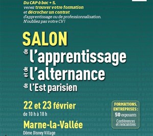 Affiche de Salon de l'apprentissage et de l'alternance de l'Est Parisien