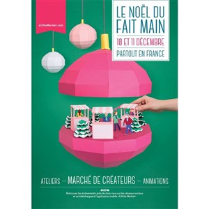 Affiche de Noël du Fait Main | 4ème édition