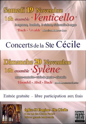 Affiche de Concerts de la Ste Cécile