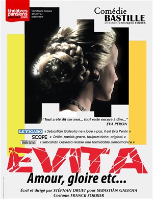 Affiche de Evita amour, gloire etc... | Les dernières
