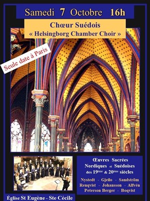 Affiche de Choeur Suédois Helsingborg Chamber Choir