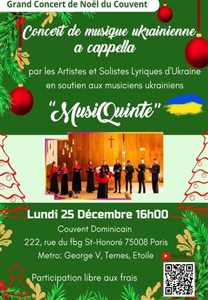 Affiche de Grand Concert de Noël au Couvent