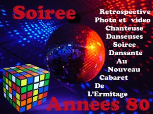 Affiche de Soirée Années 80 | Diner spectacle