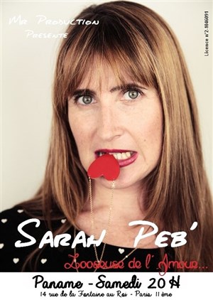 Affiche de Sarah Peb dans Looseuse de l'amour