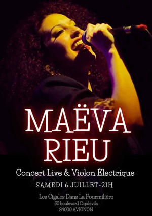 Affiche de Maëva Rieu : Concert live et violon électrique