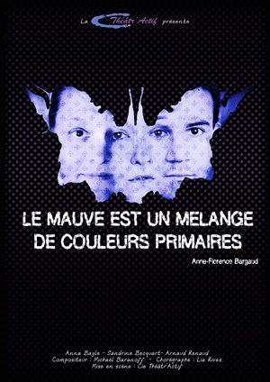 Affiche de Le mauve est un mélange de couleurs primaires