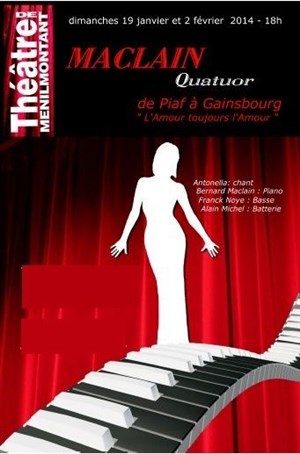 Affiche de Maclain Quatuor | De Piaf à Gainsbourg