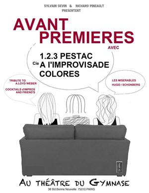 Affiche de Avant premières : Cocktails d'impros with friends + Tribute to Andrew Loyd Weber
