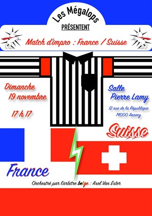 Affiche de Match d'impro : France vs Suisse