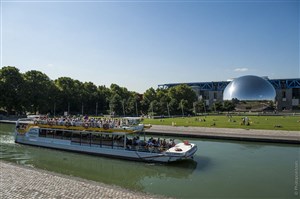 Affiche de Croisière du "Vieux Paris" sur le Canal Saint-Martin | Du Bassin de la Villette au Port de Plaisance de Paris Arsenal
