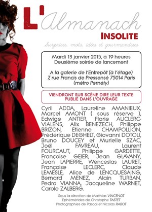 Affiche de Soirée insolite à la galerie de l'Entrepôt