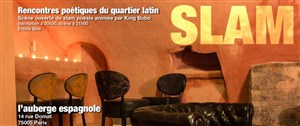 Affiche de Scène ouverte de slam poésie à l'auberge espagnole