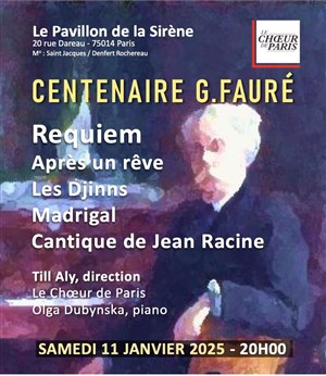 Affiche de Centenaire Gabriel Fauré