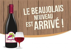 Affiche de L'arrivée du Beaujolais Nouveau !