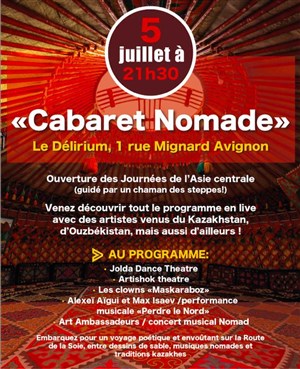 Affiche de Journées de l'Asie centrale : Cabaret Nomade