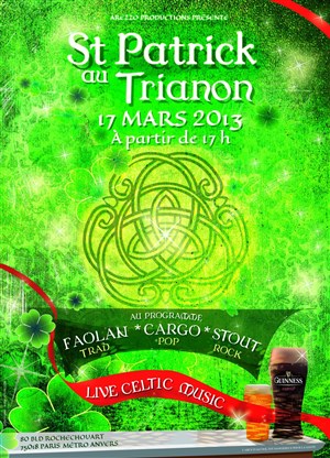 Affiche de Saint Patrick au Trianon
