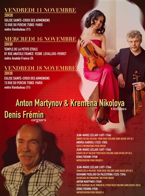 Affiche de Concert Violons et Orgue