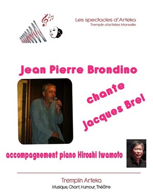 Affiche de Jean Pierre Brondino, chante Brel
