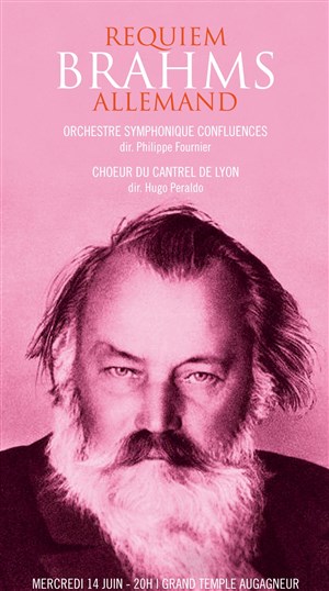 Affiche de Choeur Cantrel de Lyon | Requiem allemand de Brahms
