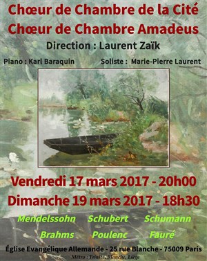 Affiche de Choeur de chambre Amadeus - Choeur de chambre de la Cité