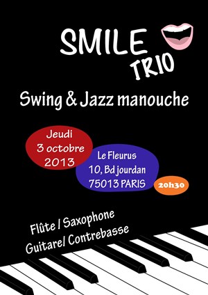 Affiche de Concert de swing et jazz manouche