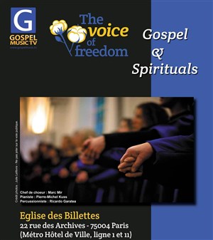 Affiche de Concert de Gospel & Negro Spirituals