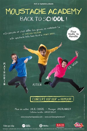 Affiche de Moustache Academy | Back to school