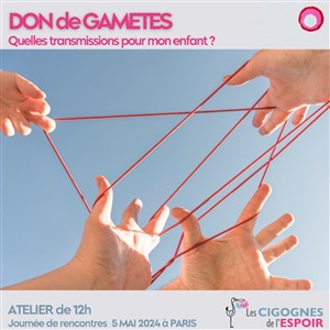 Affiche de Atelier N°2 : Comment devenir parent en accueillant un don de gamètes ?