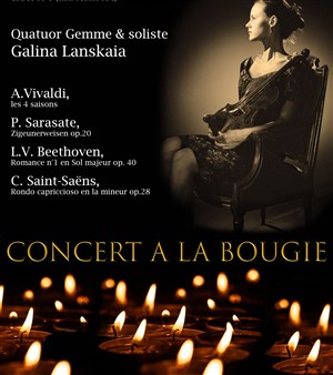 Affiche de Concert à la bougie