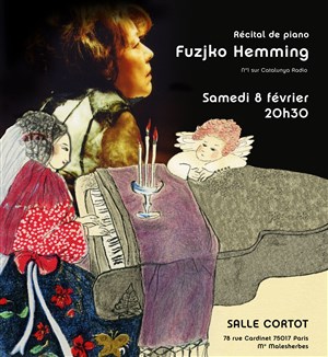 Affiche de Fuzjko Hemming, récital de piano solo