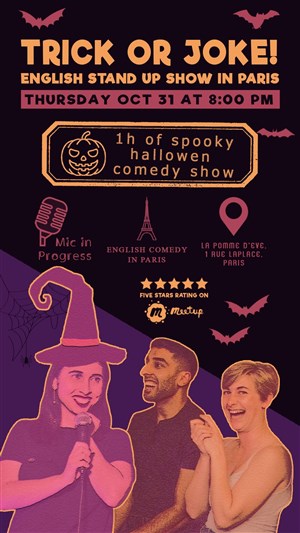 Affiche de Halloween English Comedy Show in Paris
