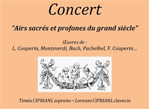 Affiche de Airs sacrés et profanes du grand siècle