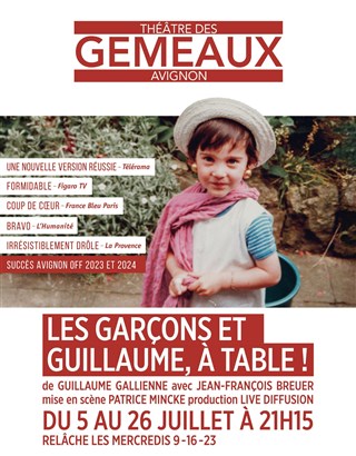 Event Les garçons et Guillaume, à table ! Cover Image