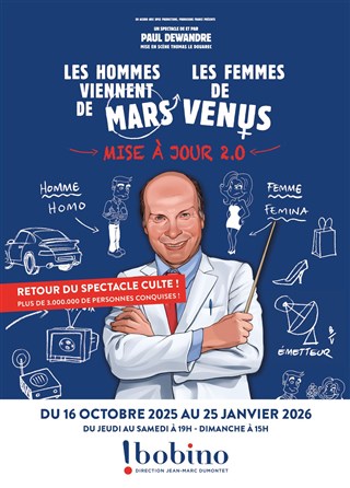 Event Les hommes viennent de Mars, les femmes de Vénus Cover Image