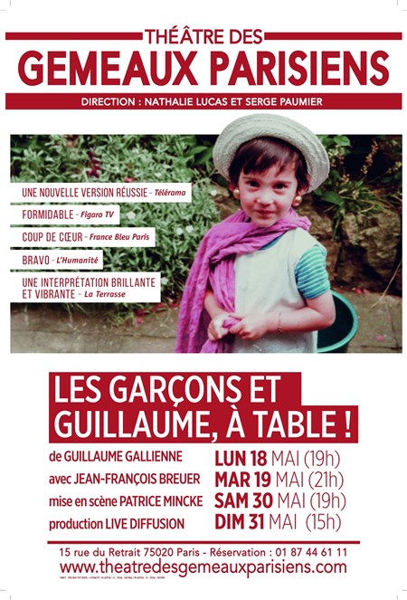 Photo Les garçons et Guillaume, à table !