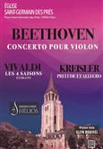 Les 4 Saisons de Vivaldi extraits, Prélude et Allegro de Kreisler et Concerto pour violon de Beethoven