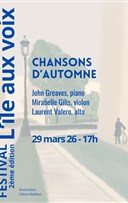 Chansons d'automne Festival L'�le aux voix