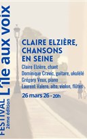 Claire Elzi�re, chansons en Seine Festival L'�le aux voix
