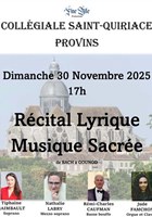 Rcital Lyrique Musique Sacre