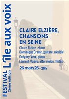 Claire Elzi�re, chansons en Seine Festival L'�le aux voix