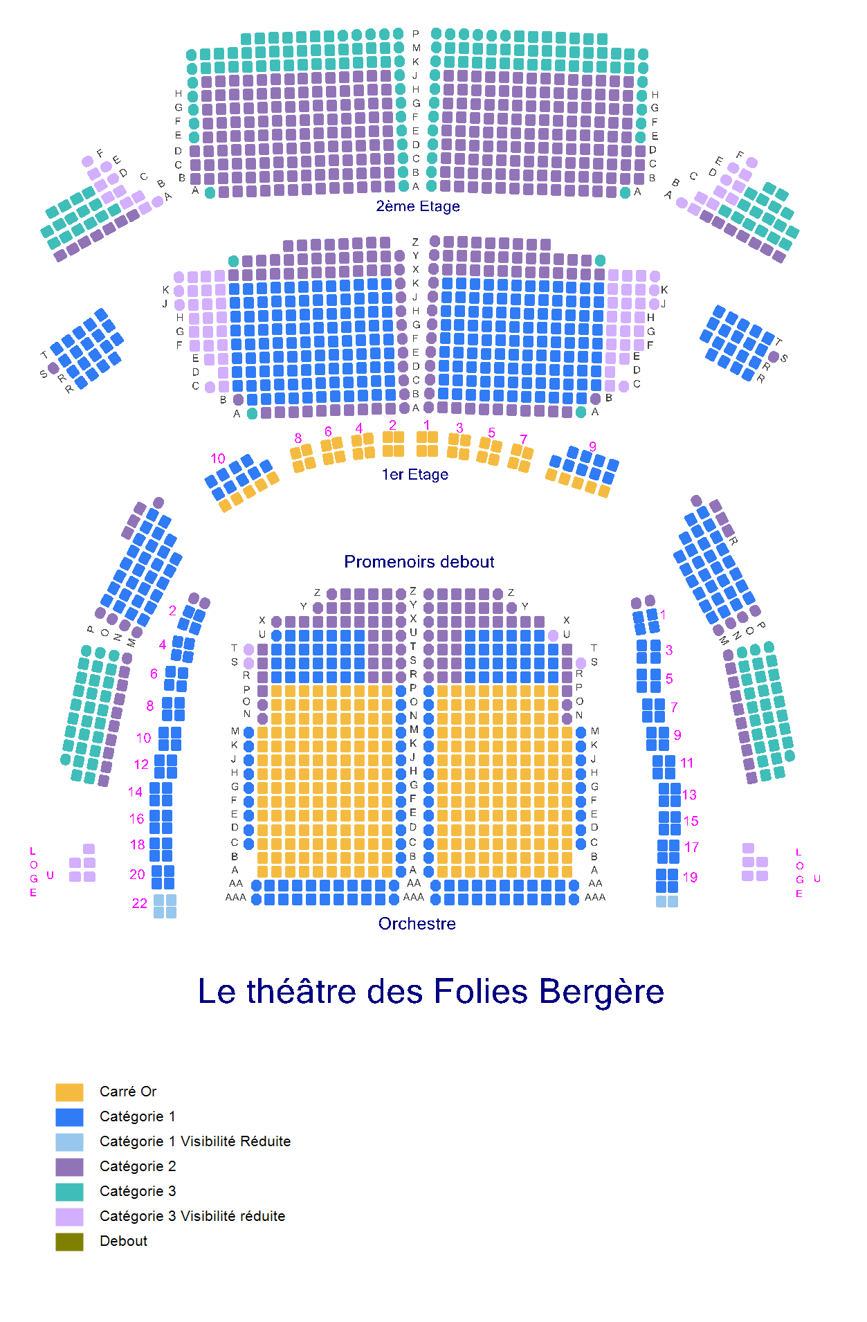 Plan Des Places Theatre Des Nouveautes Paris Achat places Gus Illusionniste | Folies Bergère | BilletReduc.com